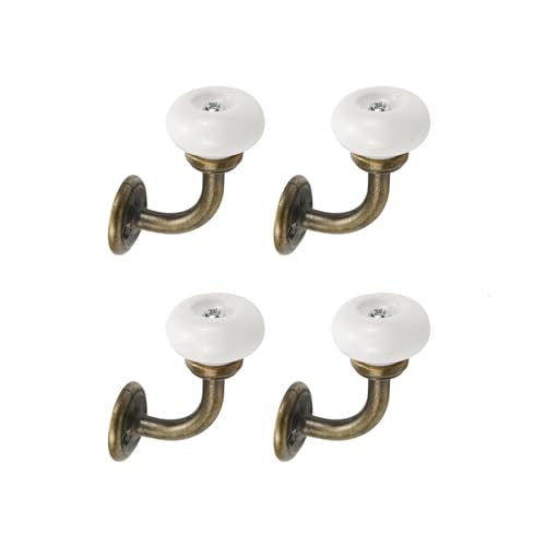 Fokroin 4 Pieza Colgador Pared, Vintage Hooks, Ganchos para