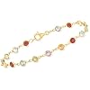 Ross-Simons 4.30 ct. t.w. Bezel-Set Multi-Gemstone Bracelet in 18kt Gold Over Sterling