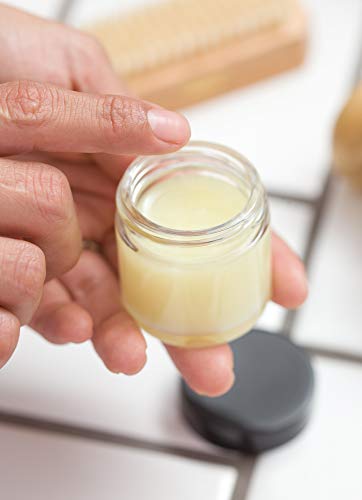 1 oz / 30 ml Clear Thick Wall Glass Straight Sided Jar with Black Smooth Lids (12 Pack) Airtight, Smell Proof4