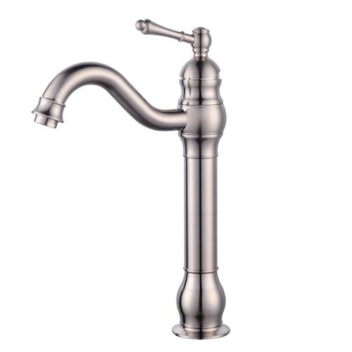 Mezclador de agua de un solo agujero con caudal regulable LWX cromado