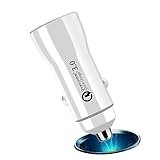 Charge rapide de sortie de 38 W : ce chargeur de téléphone de voiture QC 3.0 avec une puissante sortie de 38 W charge rapidement jusqu'à une batterie pleine pour les appareils compatibles USB.