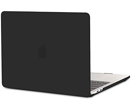 TECOOL Coque MacBook Pro 13 Pouces 2020 2019 2018 2017 2016 (Modèle: A2289 / A2251 / A2159 / A1706 / A1708 / A1989), Mince Plastique Coque Rigide Housse pour MacBook Pro 13 avec/sans Touch Bar - Noir