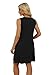 WIHOLL Summer Dresses for Women 2025 Loose V Neck Sleeveless Dress Sundresses Swing Tank Dresses Black S