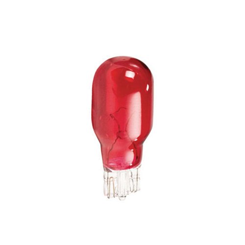 Philips 416040 Landscape Lighting 4-Watt T5 12-Volt Red Wedge Base Light Bulb, 2-Pack