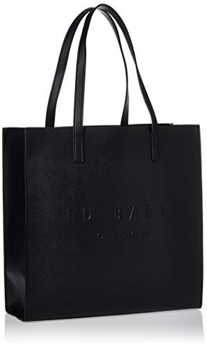 Ted Baker Soocon Crosshatch Large Icon Bag- Black