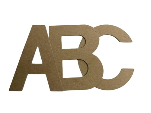 5" Alphabet Die Cuts - Choice of Uppercase, Lowercase, Numbers - Cardboard Letters for signs, posters, classroom decor, scrapbooking (Uppercase A-Z !?;)))