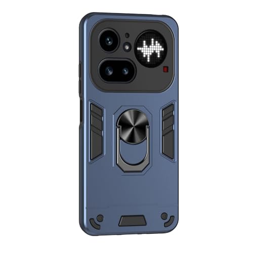 CYBERGARAGE�EFor Nothing Phone 4a Pro �P�[�X �ϏՌ� �J�o�[ ��̌^�X�}�z�����O�t�� �X�^���h�@�\ For �i�b�V���O �t�H��4a�v��(�u���[)