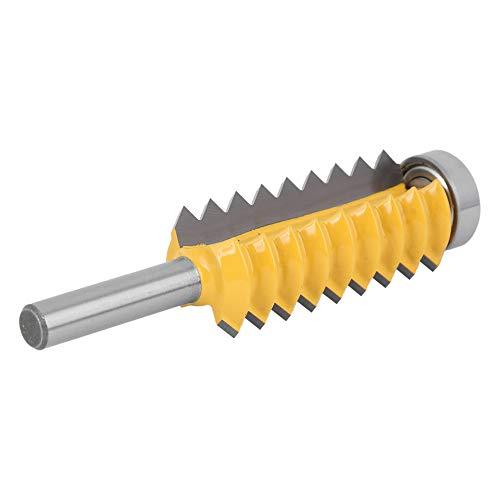 8 Schaft Fräser, Schnurwellen Holzfräser Hartmetall Fräser Fräser Mehrzahn Holzbearbeitungswerkzeug, für die Holzbearbeitung Oberflächenmodellierung (Vielzahn-Zapfenmesser 8X55)