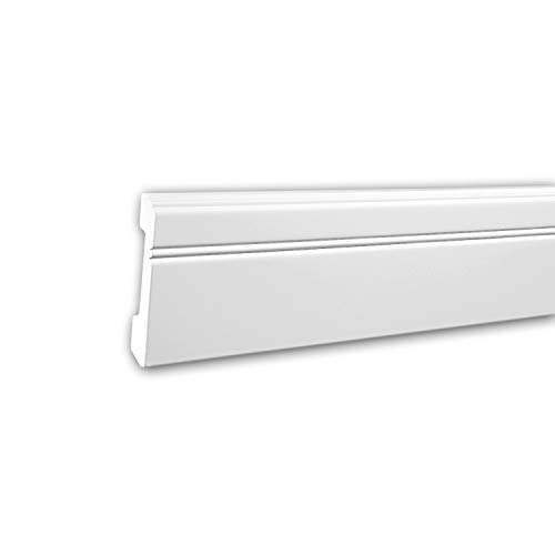 Plinthe flexible moulure décorative Profhome 153103F blanche style néo-classique - 2
