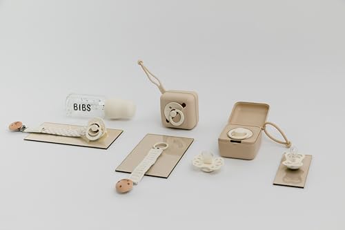 BIBS Flaschendeckel-Set - BPA-frei. spülmaschinenfest. einschließlich Deckel. Milchverschluss und Schraubverschluss - kompatibel mit BIBS-Flaschen (separat erhältlich) - Dusky Lilac