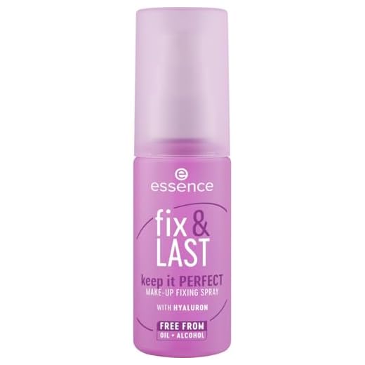 Essence Cosmetics Spray Fijador De Maquillaje Fix & Last Keep It Perfect, Fijación, Natural, Rociado, 50 ml