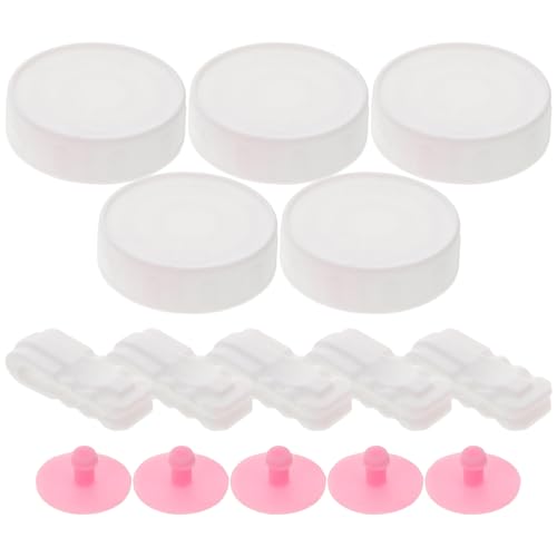 WHAMVOX 5 Tapas de Vacío 5 Abrazaderas Selladoras y 5 Juntas de Válvula de Silicona Compatibles para Almacenamiento de Ropa y Viaje Ahorro de Espacio