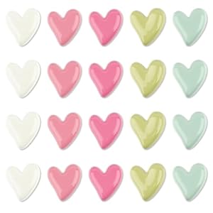 Fridge Magnets, 20 Pcs Cute Heart Fridge Magnets, Colorful Decorative Magnet Set for Refrigerator, Whiteboard, Photos, Office, Kitchen, School & Crafts