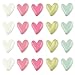 Fridge Magnets, 20 Pcs Cute Heart Fridge Magnets, Colorful Decorative Magnet Set for Refrigerator, Whiteboard, Photos, Office, Kitchen, School & Crafts