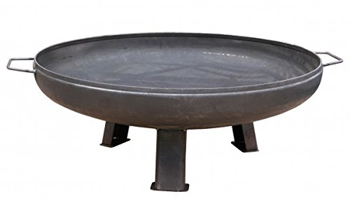 Ø 650 mm Grillschale 65 cm inkl. 3 Füße und 2 Griffe Wandstärke 3 mm
