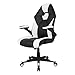 Realspace RS Gaming™ RGX Faux Leather High-Back Gaming Office Chair, Black/White, BIFMA Compliant