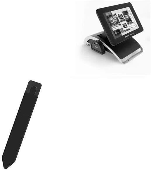 BoxWaveStylus Pouch Compatible with Oracle Micros - Stylus PortaPouch, Pen Stylii Holder Carrier Portable Self-Adhesive - Jet Black