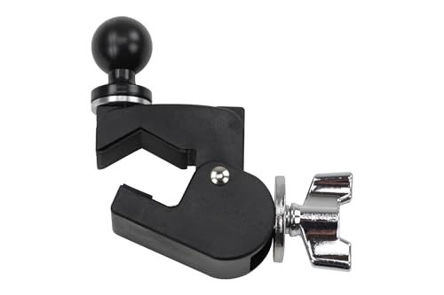 Gibraltar SC-DACB Dual Adjust C-Clamp Table, Soporte de Bola, Sujeta Firmemente Tubos Redondos o Bordes Cuadrados miniatura 2