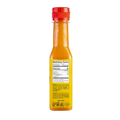 Image of Mexico Lindo Red Habanero Hot Sauce | Real Red Habanero Chili Pepper | 78,200 Scoville Level | Enjoy with Mexican Food, Seafood & Pasta | 5 Fl Oz Bottles (Pack of 12)
