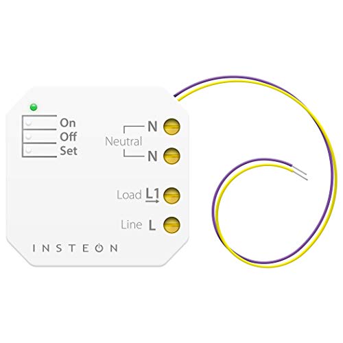 Insteon Micro Dimmer Switch Adapter, Inline Module, 2442-222 - Insteon Hub Required for Voice Control with Alexa & Google Assistant
