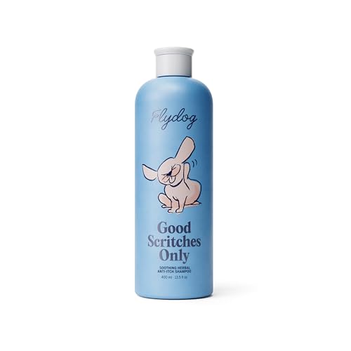 Image of FLYDOG Dog Shampoo Itchy Skin Relief - Honeysuckle Anti Itch Dog Shampoo Sensitive Skin, Hypoallergenic All Natural Shampoo for Flaking & Odors, Reduces Sheddin (400ml)
