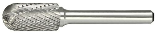 Fresa Carburo Alfa Tools B71224D Cilíndrica Doble Corte miniatura 1