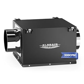 ALORAIR 6 Inch Inline Bathroom Exhaust Fan – Ultra Quiet 300 CFM Ventilation Fan for Bathroom, Attic, Kitchen, Garage, Laundry Room – Durable, Easy to Install, Powerful Airflow