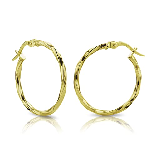 Boucles d'oreilles femme or jaune hypoallergéniques 14 carats finies les irritations
