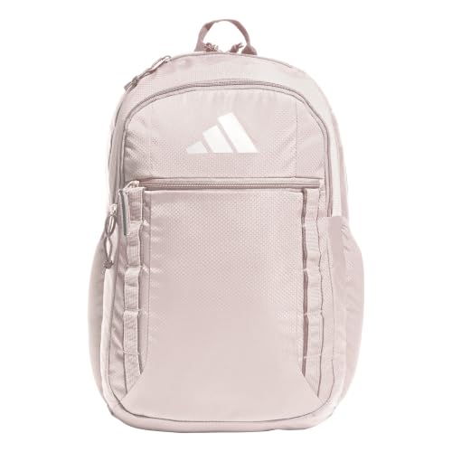 Image of adidas Excel 6 Backpack, Sandy Pink /White /7.5, One Size, Excel 6 School Backpack - Bookbag for Laptop Work Travel, 34l