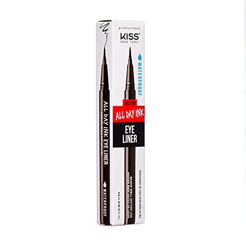 Eyeliner KISS marcador negro impermeable 1 pack miniatura 2
