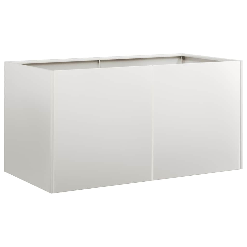 Donica na rośliny, donica na kwiaty, do użytku na zewnątrz, do użytku wewnątrz i na zewnątrz, 80 x 40 x 40 cm, stal nierdzewna