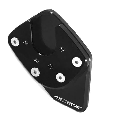 Extension de béquille moto CNC Honda NC750X anti-enfoncement noire