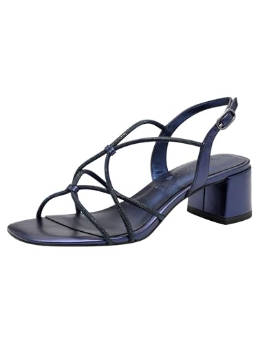 Tamaris 1 28236 42, Sandalia con talón Mujer, Navy, 39 EU