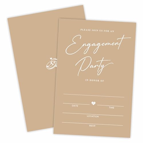 Invitaciones de compromiso minimalistas TPYEN para vuestra recepción y fiesta