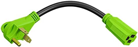 Leisure Cords 30 Amp Male to 15 Amp Female Dogbone Adapter RV Electrical Converter Cord Cable (30A Male - 15A Female)