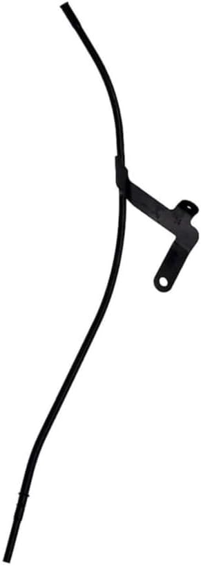CarLights360 For Chevy Suburban 2500 2001 02 03 04 05 2006 Oil Dipstick Tube | Steel, Rubber | Black | 0.375 Inches Outside Diameter | With Mounting Bracket | Replacement For 12570590