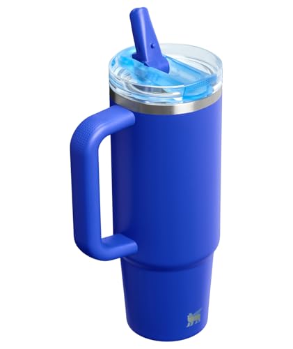 Image of STANLEY Quencher ProTour Flip Straw Tumbler with Leakproof Lid 30 oz | Built-In Straw & Handle | Cupholder Compatible for Travel | Insulated Stainless Steel Cup | BPA-Free | Cobalt