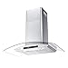 CIARRA CAS90502 Wall Mount Range Hood 36 inch, Vent Hood for Kitchen with 450 CFM, Stove Hood in Stainless Steel, 3 Speed Exhaust Fan & Aluminum Filters, Touch Control, Ducted/Ductless Convertible