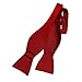 Luther Pike Self Tie Bowtie Tuxedo Bow Tie (Red)