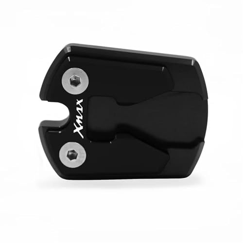 JAYWIS Soporte Lateral para Motocicleta, Almohadilla De Pie, Extensor De Soporte, Placa De Ampliación para Yamaha X-MAX 300 X MAX 250 XMAX125 Amplificador para Pata de Cabra(Negro)