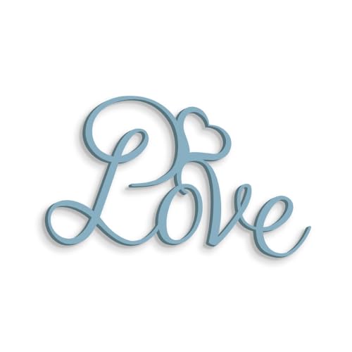 Letrero Mural de Madera con Cita Love Love – Decoración Mural para Colgar en la Pared para Local, Tienda o Estudio – Complemento de decoración para la casa, Fiestas y Eventos