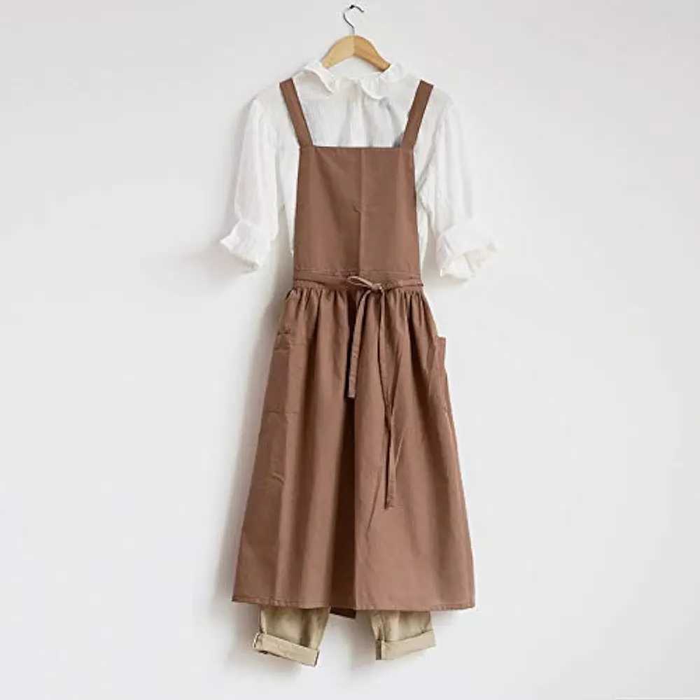 french 00-20s apron【wildfraulein好きな方など】 Amazon.com: VLZUFE Women Cotton Linen Cross Back Apron with