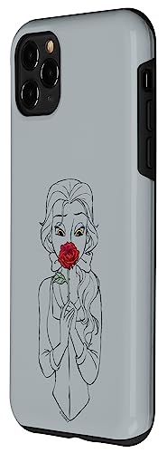 Coque iPhone 11 Pro Max Disney Belle rigide anti rayure avec motif rose éternelle