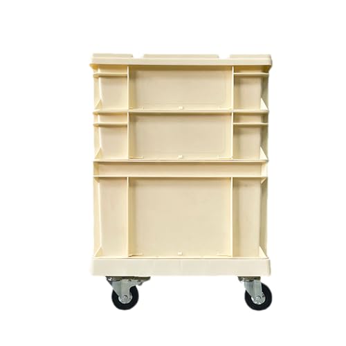 Wheeled Tool Box - Portable Industrial Tool Chest | Heavy-Duty Rolling Storage Organizer with Lockable Lid - Mobile Workshop Box for Garage, Construction & Home Use - 20-Inch Compact Design