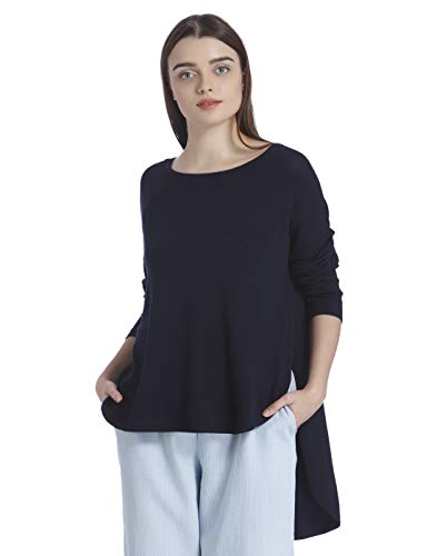 Vero Moda Women’S Synthetic Sweatshirt (1961193005_196119301_Navy Blazer_Small)