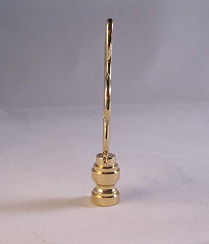 Image of Lamp Finial-Music Staff-Polished Brass Finish, Highly Detailed Metal Casting