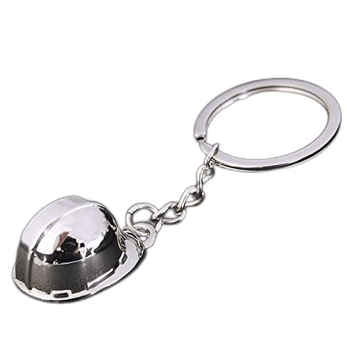 RDD 3D Metal Hard Hat Helmet Builder Construction Safety Hat Keychain Novelty