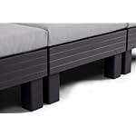 Keter Loungebank 3-Sitzer Graphit