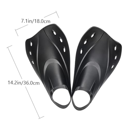 Cabilock Aletas De Natación Ajustables para Adultos Talla l Material Trp Ligero Entrenamiento De Natación y Esnórquel Aletas Cortas Flotantes para Buceo y Recreativa - imagen 2