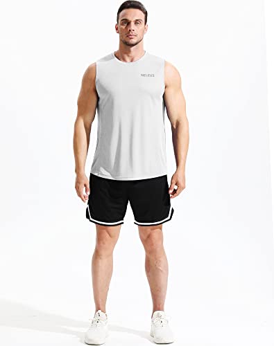 NELEUS Men's 3 Pack Dry Fit Athletic Muscle Tank Workout Gym Shirt